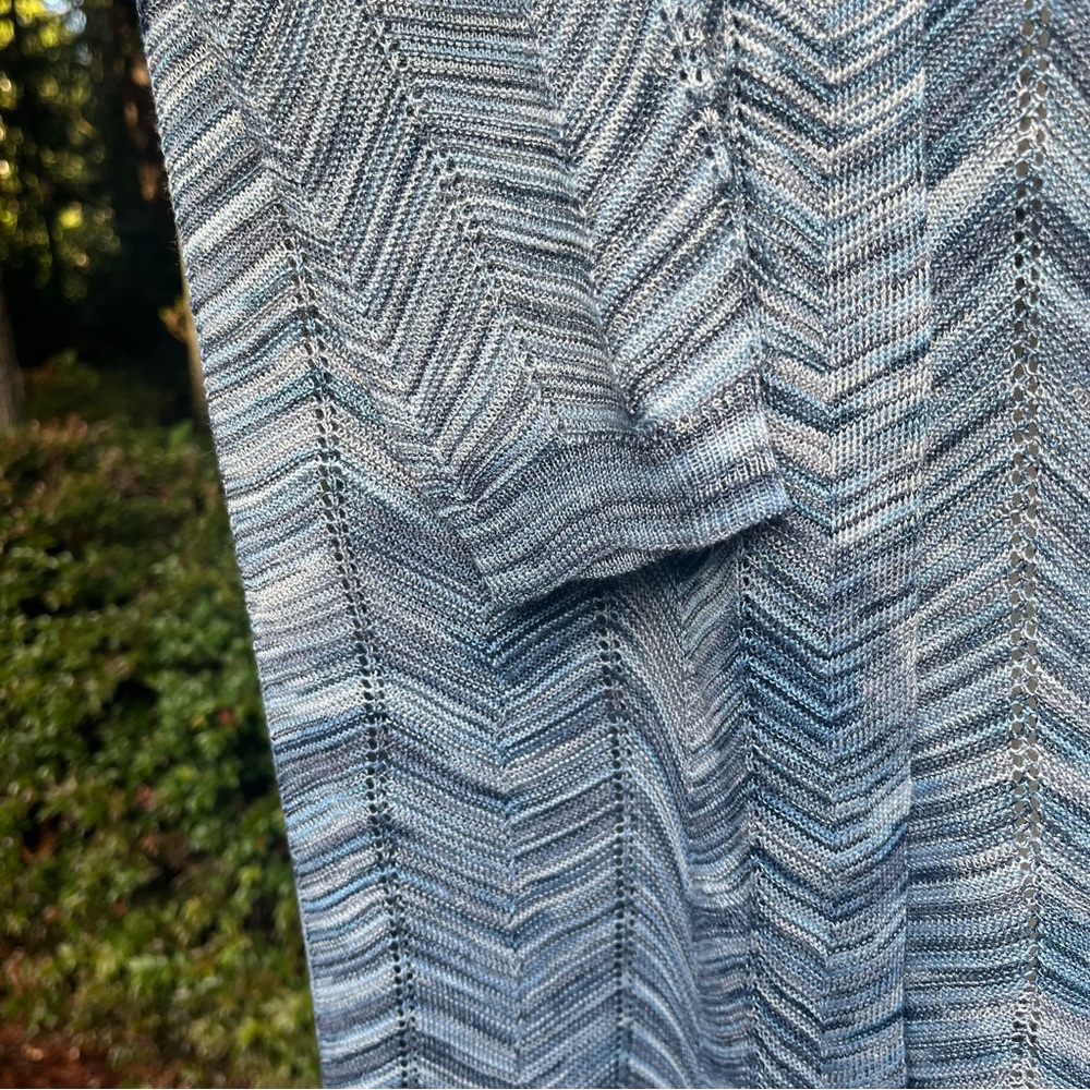 ❄️ Soft Chevron Knit Cardigan – Cozy Blue Layer ❄️ *cross-listed* - Picture 5 of 5
